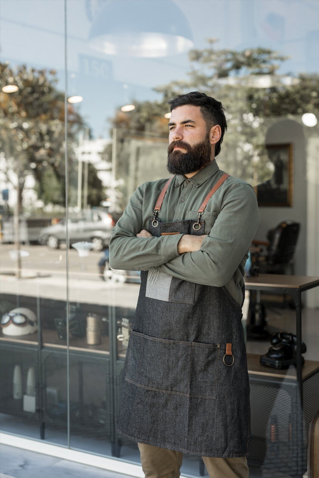 tablier professionnel pour homme coiffeur