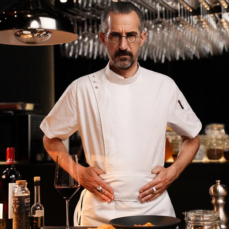 Tablier Cuisine Blanc Professionnel Petit-Tablier®