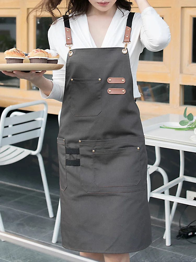 Tablier Cuisine Jean et Cuir Petit-Tablier®