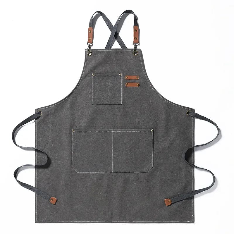 Tablier de Cuisine Professionnel Gris Petit-Tablier®