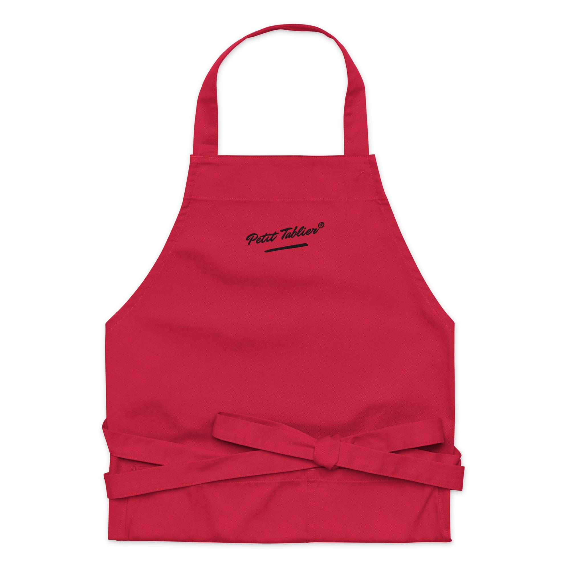 Tablier en coton biologique rouge | Les Créations® Petit-Tablier®